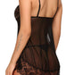 Solid mesh babydoll