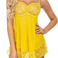 Solid mesh babydoll