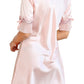 Imitation solid v-neck nightdress