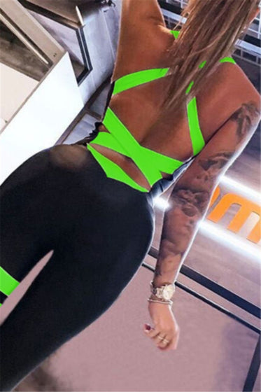 Slim open back jumpsuit