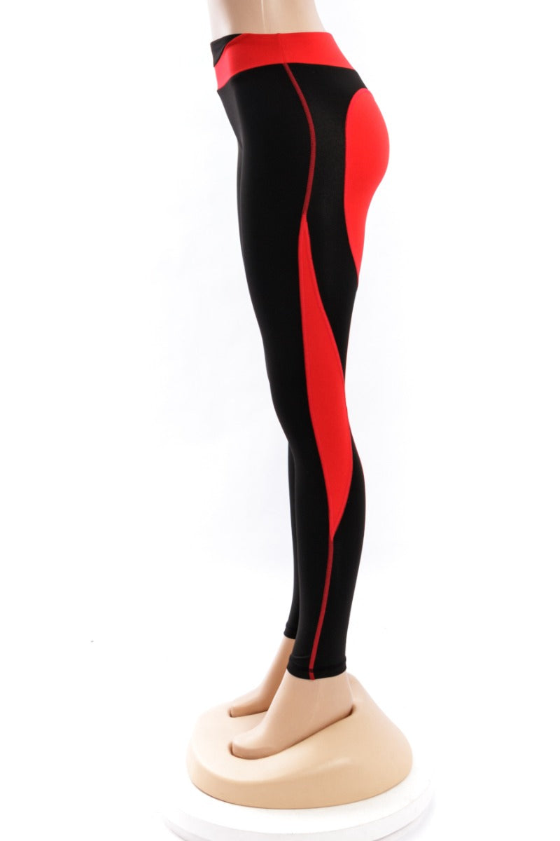 Splice heart yoga pants leggings