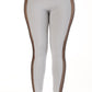 Solid color mesh see through yoga pants