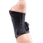 Women's Black Leather Corset