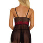 Mesh see-through sexy babydoll (with G-strings)